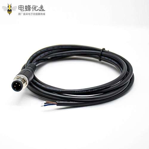 M12传感器3芯防水连接器 直公头A扣不带屏蔽直式单边电缆2m 全面解析